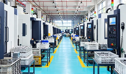 Organized CNC machining production line