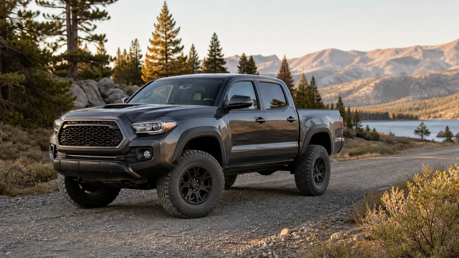 A balanced wheel-and-tire setup lets a pickup move confidently between daily roads and weekend outdoor routes.