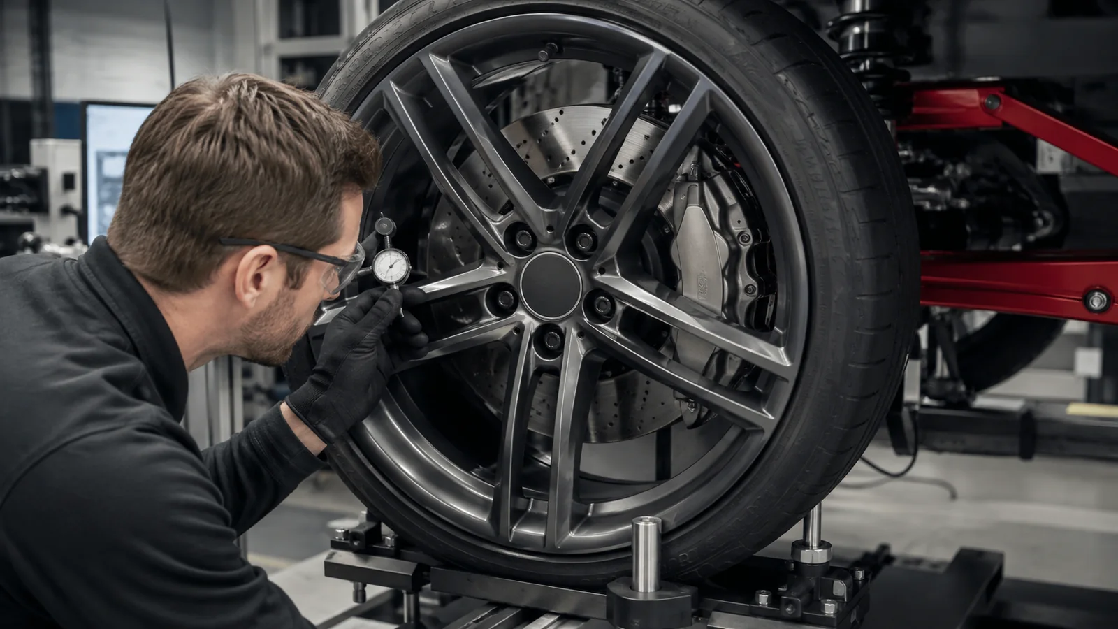 Brake clearance depends on spoke profile, barrel geometry and the specific brake package.