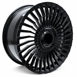 21" Forged Staggered Wheel Set for Tesla Model S Standard Range 2019–2020 – Satin Black